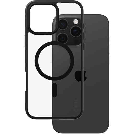 CARE by PanzerGlass Flagship Case Transparent Urban Combat w. Black Frame & MagSafe iPhone 16 Pro Max