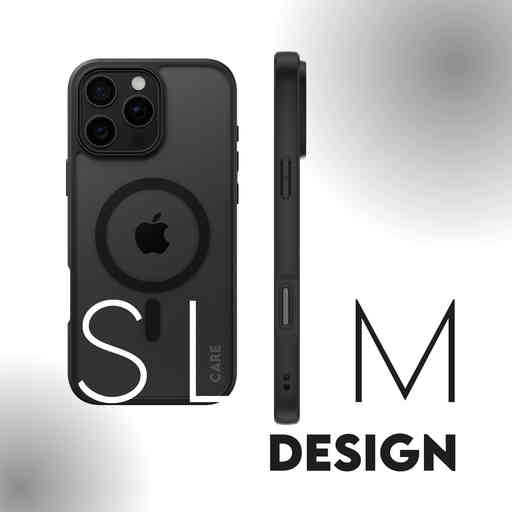 CARE by PanzerGlass Flagship Case Transparent Urban Combat w. Black Frame & MagSafe iPhone 16 Pro Max