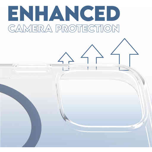 CARE by PanzerGlass Flagship Case Transparent Urban Combat w. Blue MagSafe iPhone 16 Pro Max