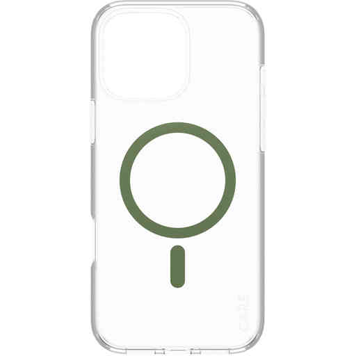 CARE by PanzerGlass Flagship Case Transparent Urban Combat w. Green MagSafe iPhone 16 Pro Max