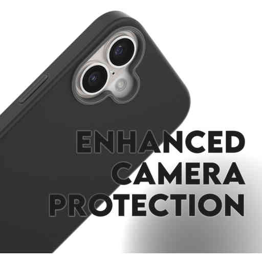 CARE by PanzerGlass Fashionable Case Black w. MagSafe iPhone 16