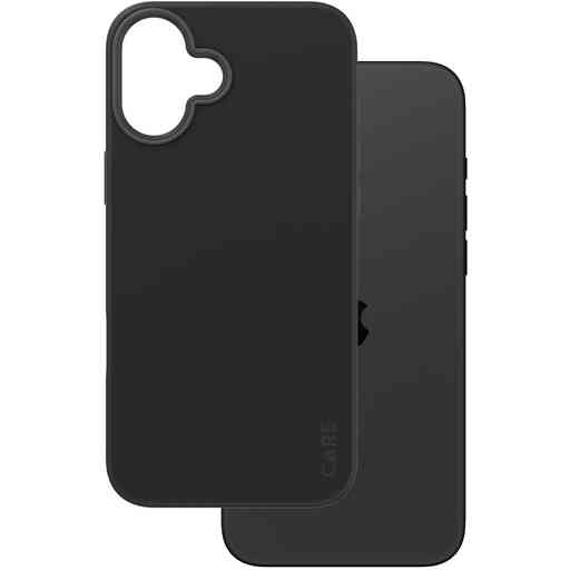CARE by PanzerGlass Fashionable Case Black w. MagSafe iPhone 16 Plus