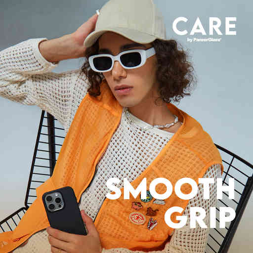 CARE by PanzerGlass Fashionable Case Black w. MagSafe iPhone 16 Plus