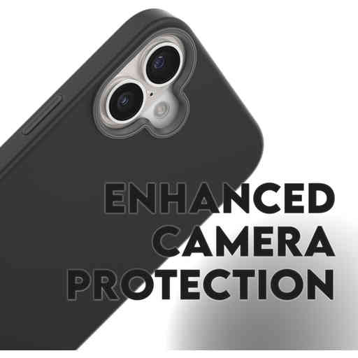 CARE by PanzerGlass Fashionable Case Black w. MagSafe iPhone 16 Plus