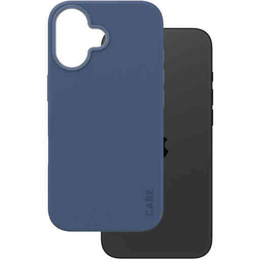 CARE by PanzerGlass Fashionable Case Blue w. MagSafe iPhone 16