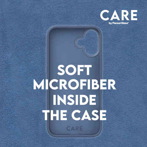 CARE by PanzerGlass Fashionable Case Blue w. MagSafe iPhone 16