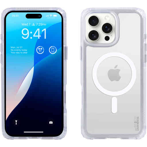 SoSkild Apple iPhone 16 Pro Max Defend Case Magnetic Ring Transparent