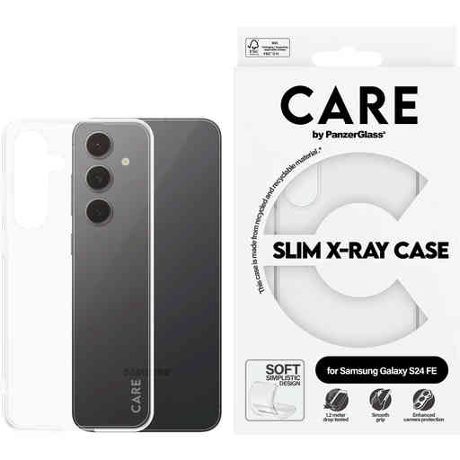 CARE by PanzerGlass Fashionable Case Transparent X-Ray Soft Basic Samsung S24 FE