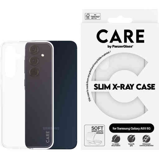 CARE by PanzerGlass Fashionable Case Transparent X-Ray Soft Basic Samsung A55 5G