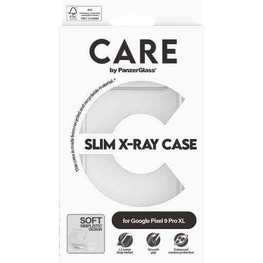 CARE by PanzerGlass Fashionable Case Transparent X-Ray Soft Basic Google Pixel 9 Pro XL