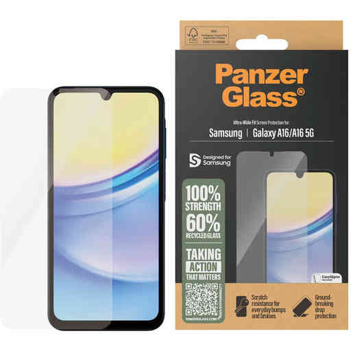 PanzerGlass Samsung Galaxy A16 Ultra-Wide Fit Refresh with EasyAligner