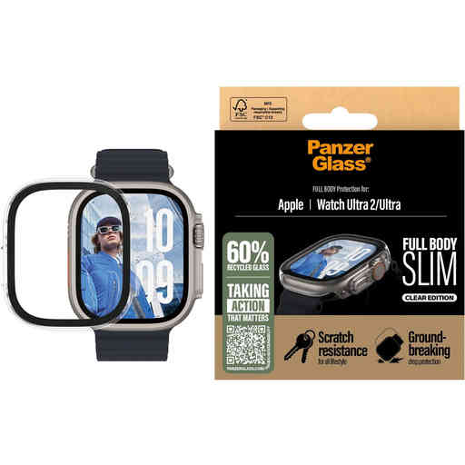 PanzerGlass Full Body Snappie Apple Watch Ultra/Ultra2 - Slim Transparent