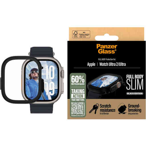 PanzerGlass Full Body Snappie Apple Watch Ultra/Ultra2 - Slim Black