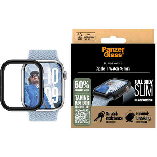 PanzerGlass Full Body Snappie Apple Watch 10 46mm - Slim Black