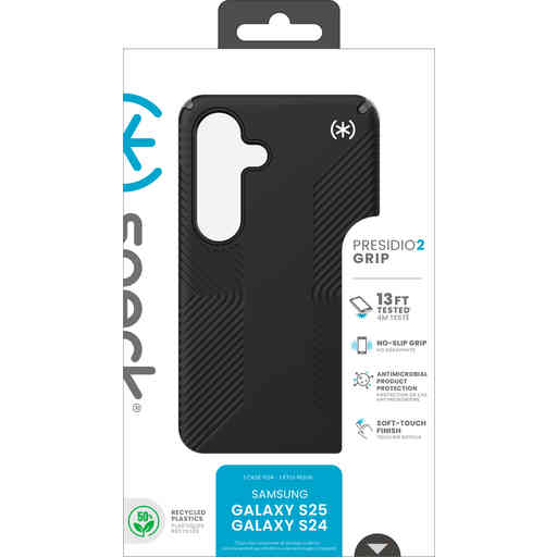 Speck Presidio2 Grip Samsung Galaxy S24/S25 Black - with Microban