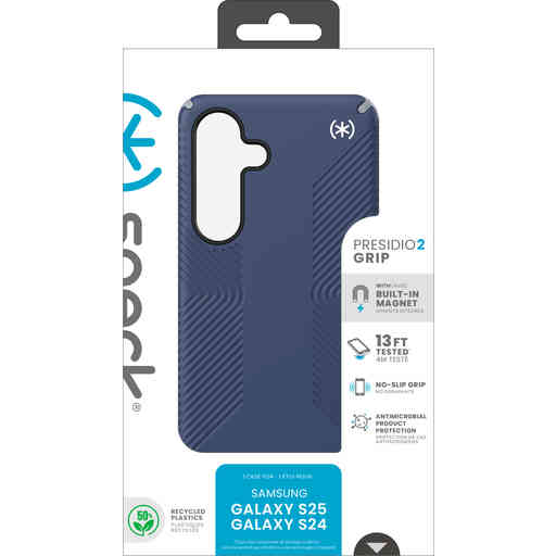 Speck Presidio2 Grip + Magnet Samsung Galaxy S24/S25 Coastal Blue - with Microban