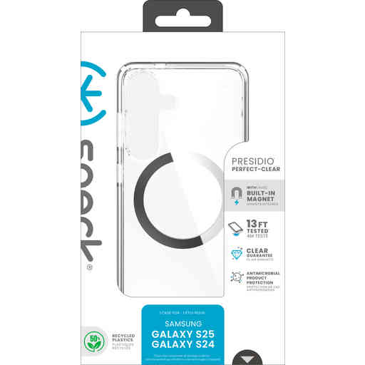 Speck Presidio2 Clear + Magnet Samsung Galaxy S25/S24 - with Microban