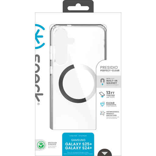 Speck Presidio2 Clear + Magnet Samsung Galaxy S25 Plus - with Microban