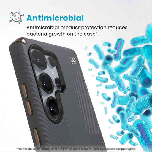 Speck Presidio2 Grip + Magnet Samsung Galaxy S25 Ultra Charcoal Grey - with Microban