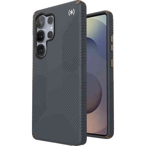 Speck Presidio2 Grip + Magnet Samsung Galaxy S25 Ultra Charcoal Grey - with Microban