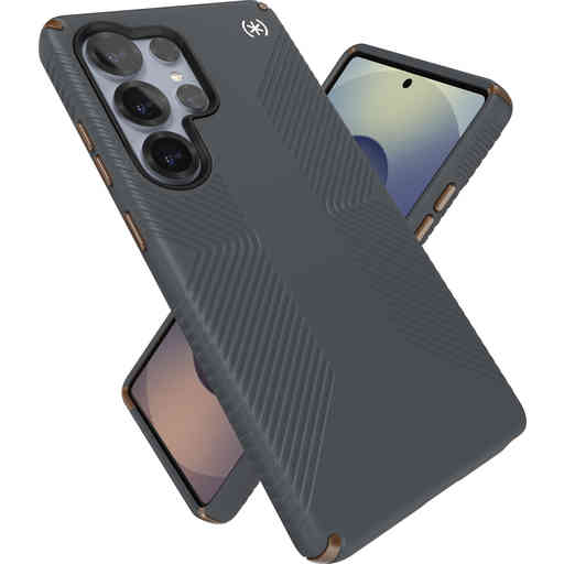 Speck Presidio2 Grip + Magnet Samsung Galaxy S25 Ultra Charcoal Grey - with Microban