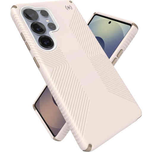 Speck Presidio2 Grip + Magnet Samsung Galaxy S25 Ultra Bleached Bone - with Microban