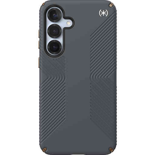 Speck Presidio2 Grip + Magnet Samsung Galaxy S25 Plus Charcoal Grey - with Microban