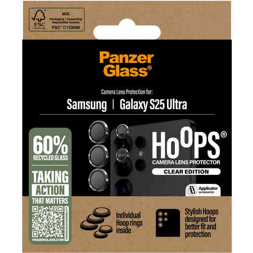 PanzerGlass Hoops Rings Samsung Galaxy S25 Ultra Transparent
