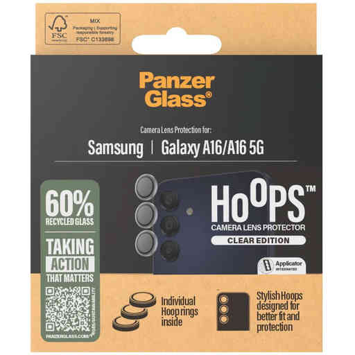 PanzerGlass Hoops Rings Samsung Galaxy A16/A16 5G Transparent