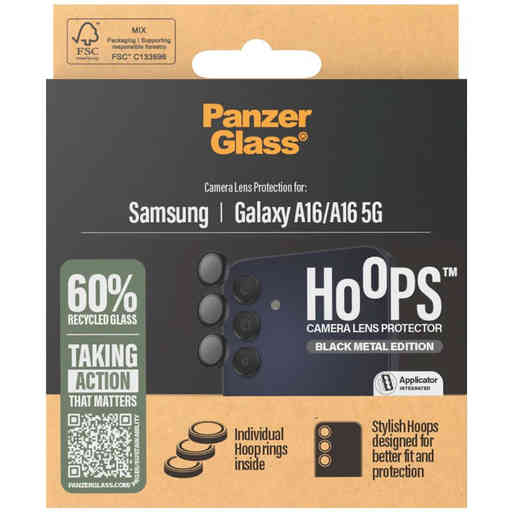 PanzerGlass Hoops Rings Samsung Galaxy A16/A16 5G Black