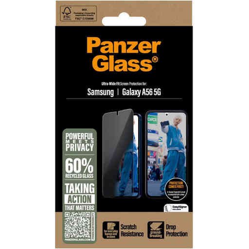 PanzerGlass Samsung Galaxy A56 5G - Ultra-Wide Fit Privacy Glass