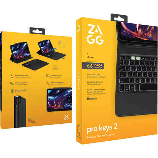 ZAGG Keyboard Pro Keys 2 Apple iPad Pro 11 M4/M5 (2024/2025) Black