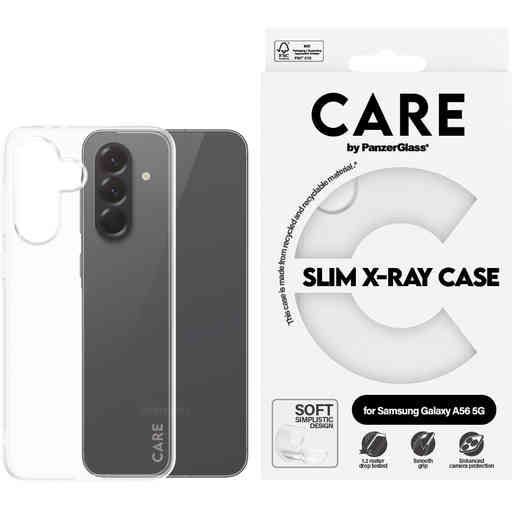 CARE by PanzerGlass Fashionable Case Transparent X-Ray Soft Basic Samsung A56