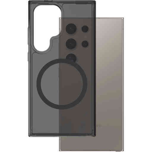 CARE by PanzerGlass Flagship Case Smokey Urban Combat w. Black QI Module Samsung S25 Ultra