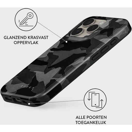 Burga Tough Case Apple iPhone 16 Pro - Night Black Camo