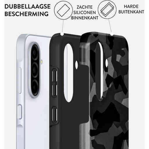 Burga Tough Case Samsung Galaxy A56 - Night Black Camo