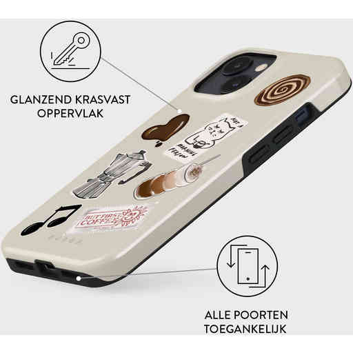 Burga Tough MagSafe Case Apple iPhone 15 - Oat Milk Please