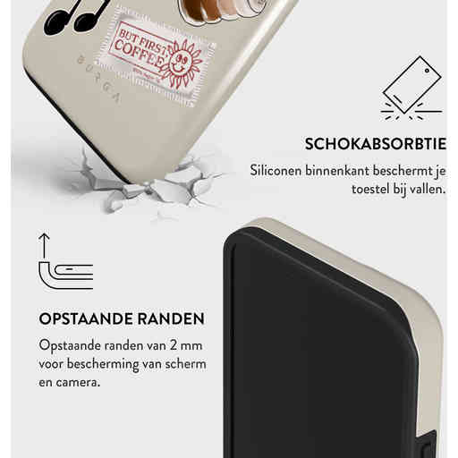 Burga Tough MagSafe Case Apple iPhone 15 - Oat Milk Please