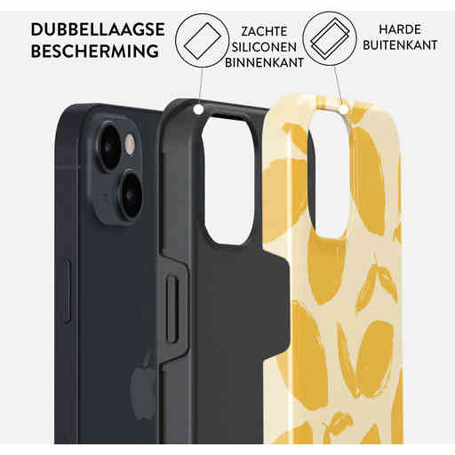 Burga Tough MagSafe Case Apple iPhone 15 - Lemon Tart