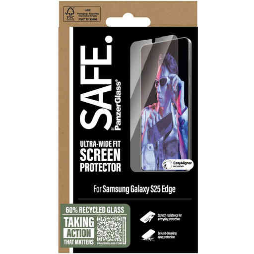 SAFE by Panzerglass Samsung Galaxy S25 Edge - Ultra-Wide-Fit