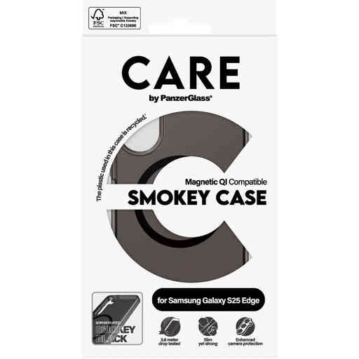 CARE by PanzerGlass Flagship Case Urban Smokey Combat w. Black QI Module Samsung S25 Edge