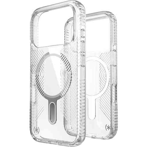 Speck Presidio Perfect Clear Grip + ClickLock Apple iPhone 17 Pro Clear - with Microban