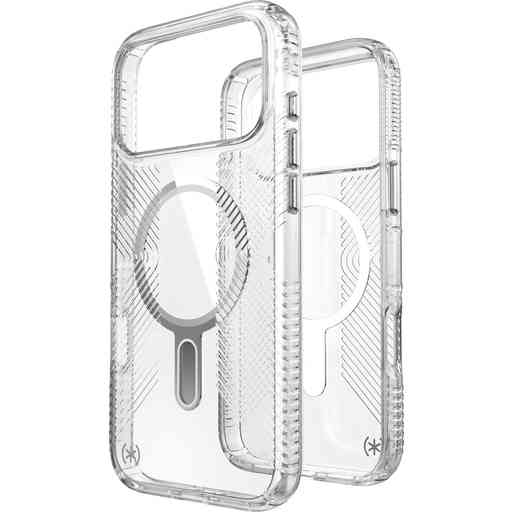Speck Presidio Perfect Clear Grip + ClickLock Apple iPhone 17 Pro Max Clear - with Microban