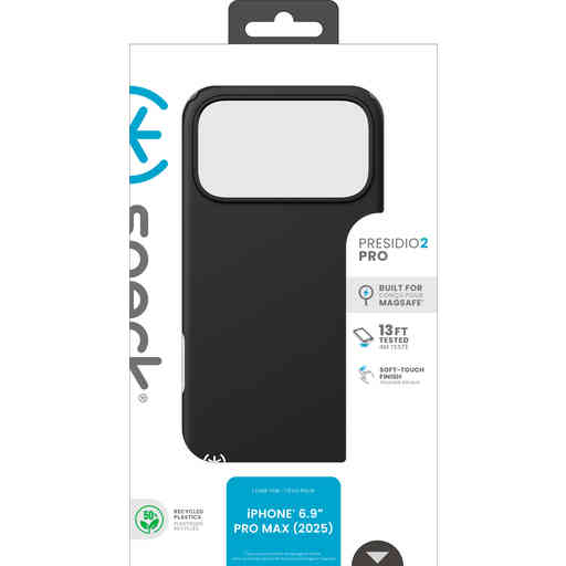 Speck Presidio2 Pro + MS Apple iPhone 17 Pro Max Black - with Microban