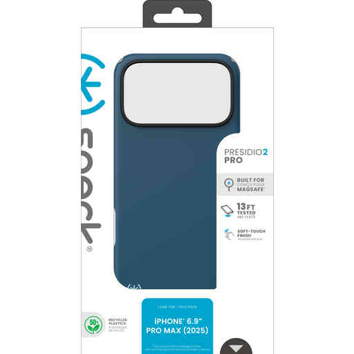 Speck Presidio2 Pro + MS Apple iPhone 17 Pro Max Deep Sea Blue - with Microban