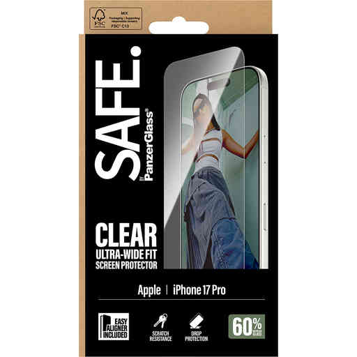 SAFE by Panzerglass Apple iPhone 17 Pro - Ultra-Wide-Fit