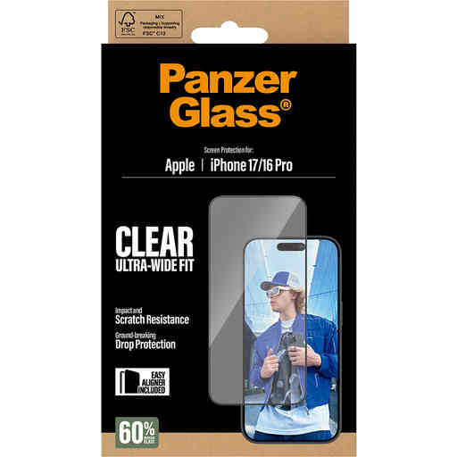 Panzerglass Apple iPhone 17/16 Pro - Ultra-Wide Fit