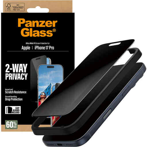 Panzerglass Apple iPhone 17 Pro - Ultra-Wide Fit Privacy Glass