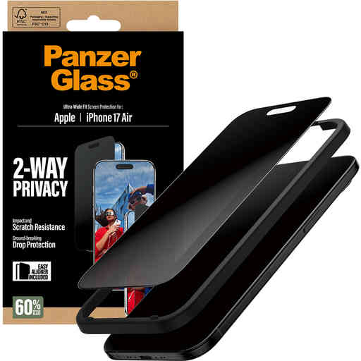 Panzerglass Apple iPhone Air - Ultra-Wide Fit Privacy Glass