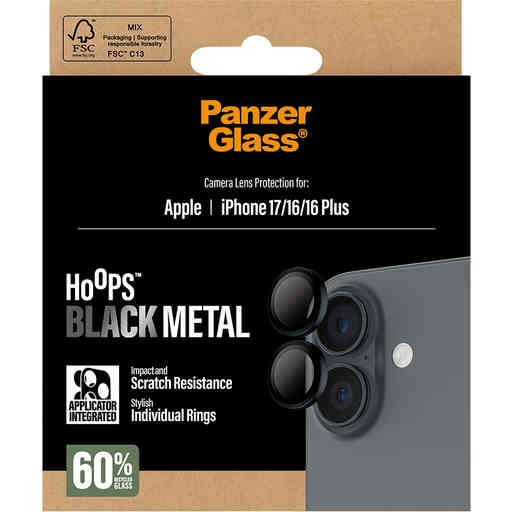 Panzerglass Hoops Apple iPhone 17 - Black